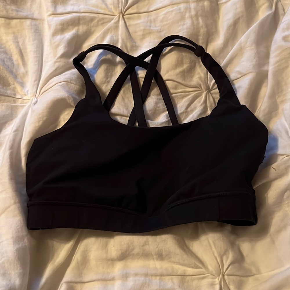 size 4 lululemon black bra